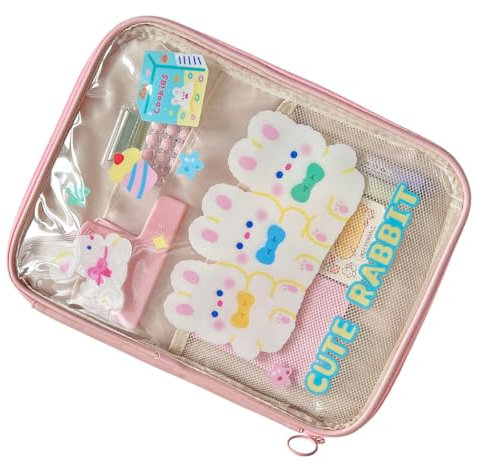 FackLOxc Multifunctional Document Organiser Bag Zippered Travel File Bag Storage Case for Documents Tablet Notebook Planner Pen