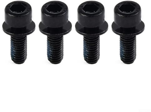 4 Bicycle Hydraulic Disc Brake Caliper Screws, M6 Steel Bolts for Bikes