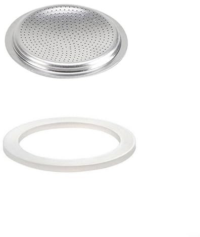 Guarnizione di ricambio per caffettiera espresso e moka, guarnizione in gomma siliconica morbida per elettrodomestici da cucina per caffettiere da caffè espresso (12 tazze+setaccio)