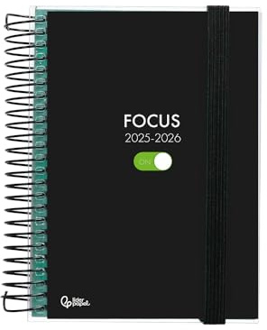 Liderpapel Schülerkalender, 25–26, Spiralbindung, personalisierbar, Wochenansicht, A5, zweisprachig, FSC, 70 g