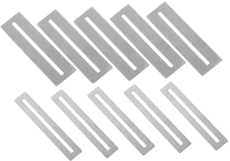 Gitarrenbundschutz aus Metall, 10 Stück, für Gitarre und Bass | Präzises Polieren, Bundentfernung, Ersatzkonstruktion, Silber, für Werkstatt und Gitarrenpflege