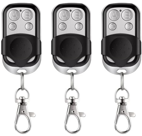 3 Pezzi Telecomandi Universali per Cancelli, Telecomando Cancello Universali 433,92 MHz, Telecomando per Cancelli, Telecomando Universale Cancello, Telecomandi Universali per Garage