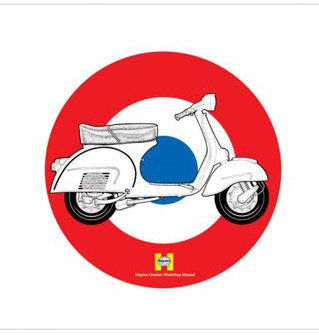 empireposter Haynes - Vespa - Kunstdruck Artprint Haynes Vespa - Grösse 40x40 cm