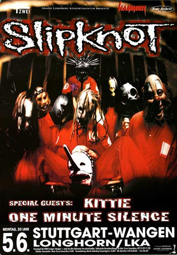 Slipknot - Disasterpieces, Stuttgart 2000 » Konzertplakat/Premium Poster | Live Konzert Veranstaltung | DIN A1 «
