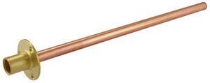 FixtheBog Wallplate 350mm tail pipe Outside Tap Wall-Plate With Through Wall Pipe