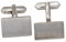 Jobo Herren Manschettenknöpfe 925 Sterling Silber rhodiniert matt