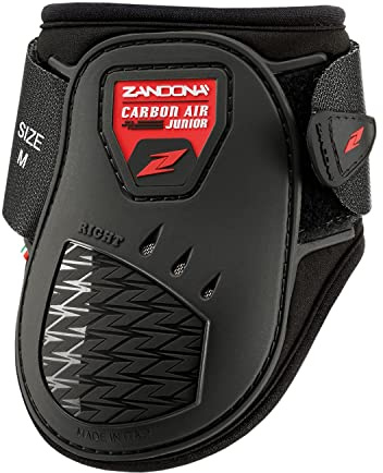 Zandonà Carbon Air Junior Fetlock Protezioni per Cavalli, Nessun Genere, Nero, M