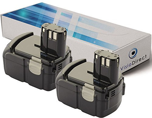 Lot de 2 Batteries pour Hitachi DS18DLP4 perceuse visseuse 3000mAh 18V - Visiodirect -