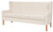 vidaXL Sofa 3-Sitzer Dreisitzer Stoffsofa Polstersofa Loungesofa Couch Polstermöbel Wohnzimmersofa Designsofa Stoff Cremeweiß Holzgestell
