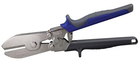 Klein Tools 86520 Crimpadora de 5 cuchillas para conductos, tuberías y chapas de metal prensado de calibre 24, acero inoxidable calibre 28