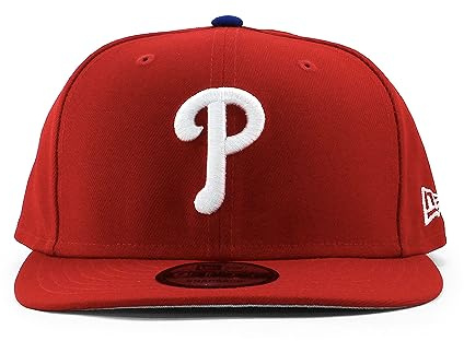 New Era Philadelphia Phillies Adjustable 9Fifty MLB Flat Bill Baseball Cap 950