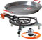 Poêle à paella 40 cm à gaz Garcima + kit paella Bricolemar (support universel de table + poêle à paella 42 cm + régulateur de butane et tuyau homologué)
