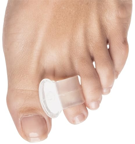 ZenToes Clear Gel Toe Separators for Bunions, Spreaders for Overlapping Toes and Drift Pain - 1 Pack of 4 (Clear)