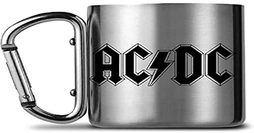 Terminal 9 Tazza con moschettone, unisex, in metallo, 0,3 l, con nastro, per festival, MGCM0001