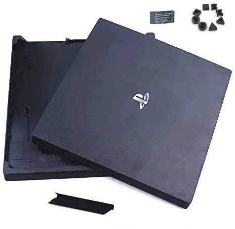 New Replacement Top Upper & Bottom Cover Full Housing Shell Case Cover for PS4 Pro Console Black