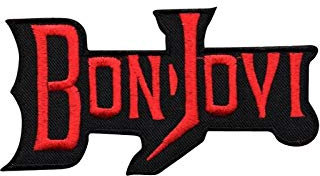 Bon Jovi Red Aufnäher Besticktes Patch zum Aufbügeln Applique