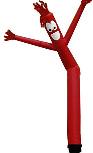 Aufblasbarer Schlauchmann Sky Puppet Dancer - Lustiger Wacky Winkender aufblasbarer Schlauchtyp für Festivalwerbung, Gebläse Nicht im Lieferumfang enthalten(Gebläse Nicht enthalten) (Rot, 6 m)