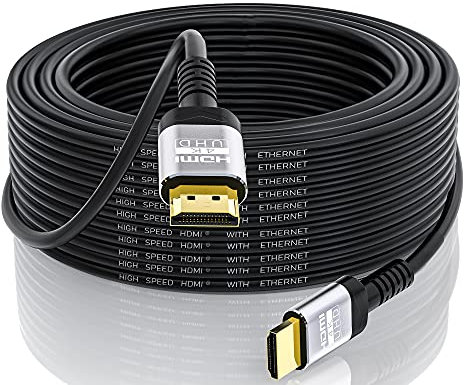 Soonsoonic 4K HDMI Kabel 10meter | 18Gbps Ultra High Speed HDMI 2.0 Kabel & 4K@60Hz HDR ARC HDCP2.2 Ethernet HDMI Kabel | für UHD TV Monitor Laptop Xbox PS4/PS5 ect