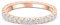 Lisandra Scott Eternity Ring Treasure 925 Sterlingsilber mit Zirkonia Kristall Damenring in Silber, Rosegold und Gold für Damen, Frauen mit Funkelnden Steinen Breit (54, Rose)
