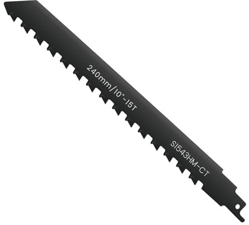 Keyohome Reciprocating Saw Blade, Masonry Saw Blade, Aerated Concrete Saw Blades, Carbide Steel Teeth Blades (9.45 in)