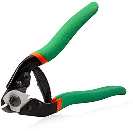 SPEEDWOX 7.5 Heavy Duty Wire Rope Cutter Steel Wire Cutters for DIY Projects Hardened Blades Railing Decking Wire Seals Bicycle Cable