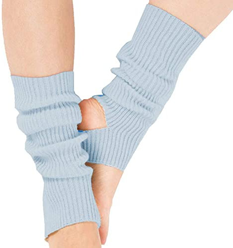 Tukistore Damen Mädchen Ballettstulpen mit Fersenloch Tanzen Stulpen Ballettstulpen Beinwärmer Ballett Stulpen Legwarmer Armstulpen,Einheitsgröße (schwarz)