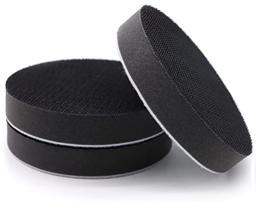SIJDIEE 3 Pack 5 Inch Interface Pads - Foam Sanding Pads for Orbital Sander