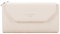 Gallantry Portefeuille Femme Longue Tri-pli - Porte-Carte Monnaie Tout-en-Un - Similicuir Matelassé Carreaux Fermeture Eclaire Magnétique - Fin Léger - Beige Longue