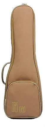 Ukulele Case Ukulele Case Backpack 21/24/26 Inch Thickened Single-Shoulder Ukulele Bag Oxford Cloth Colorful Concert Ukulele Gigbag 4-Saiten-Gitarrentasche (braun)