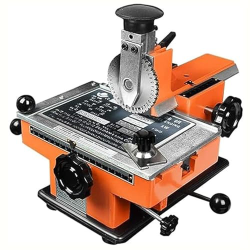 DDZJTPP Manuelle Kleine Desktop-Halbautomatik-Markierungsmaschine, Metall-Namensschild, Schnitzwerkzeug, Schild, Graviermaschine, Drucker,5mm