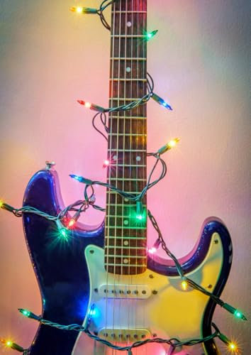 Mein Weihnachts Gitarren Songbook ( Tabs): 50 leere Notenblätter für Tabs für eigene Weihnachtslieder + Inhaltsverzeichnis + Akkordtabellen + Quintenzirkel + Notizen