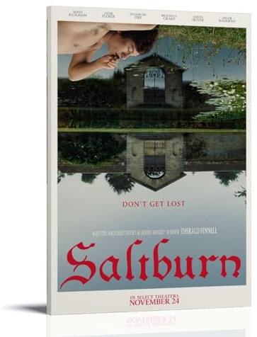 Filmposter 2023 Saltburn auf Leinwand, Wandkunst, Wohnzimmer, Poster, Schlafzimmer, Gemälde, 20 x 30 cm