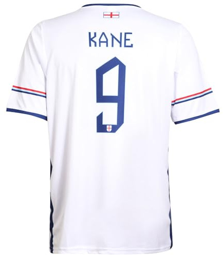 Kingdo England Trikot Kane - Kinder und Erwachsene - Jungen - Fußball Trikot - Fussball Geschenke - Sport t Shirt - Sportbekleidung - Größe 152