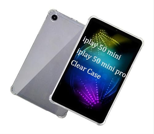 GIOPUEY Hülle für ALLDOCUBE IPLAY 50 Mini/Mini Pro, Weiche TPU Rückenschale, Dünne Abdeckung, Airbag Schutz, Case Kompatibel mit ALLDOCUBE IPLAY 50 Mini/Mini Pro-Transparentes