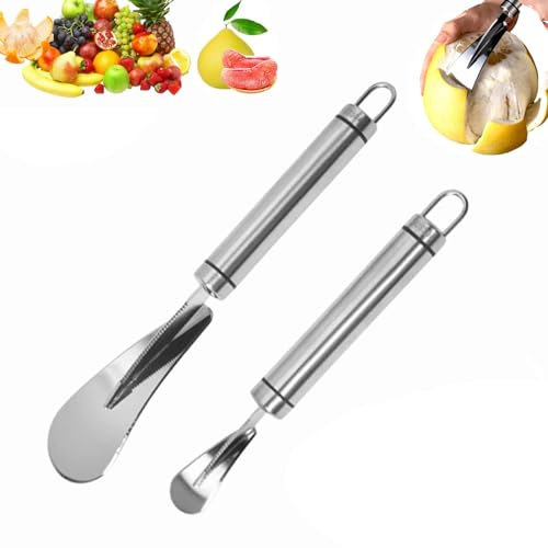 YOZO Couteau À Éplucher, Couteau À Pamplemousse, Éplucheur D'orange En Acier D'orange Pour Fruits Gravés, Ouvre - Pamplemousse En Acier Inoxydable, Convient Aux Outils D'épluchage De Citron