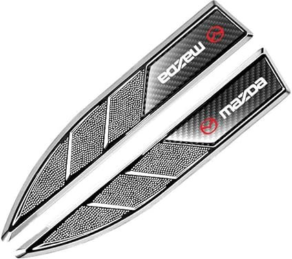 OscitY 2PCS Auto Metall Logo Embleme Aufkleber, Für Mazda 3 bk 6 gg gh gj cx3 cx5 cx30 cx7 cx8 cx9 mx5 rx8 skyactive Abzeichen Stickers Decals Car Styling Dekorative Zubehör