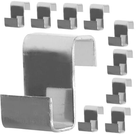 Sosoport 100 Stück Gewächshaus Befestigungsclips Glasplatten Gartenglas Befestigungsclips Set Z Förmige Befestigungsclips Z Klemmen Edelstahl Türen Und Fenster Suite Sicherungsclip