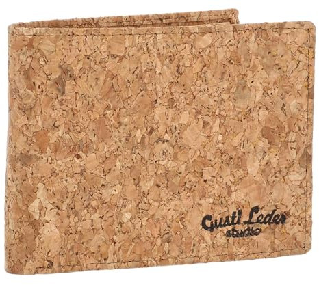 Gusti Pawel Portefeuille Durable en liège Naturel pour Hommes Produit végétalien