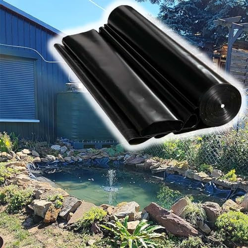 Bâche pour Bassin Jardin 2x3 4x8 6x6 8x10m Revêtement De Bassin Imperméable Liner Bassin Exterieur Doublure D'étang pour Cascade Piscine Baies Plantes(Taille:4x6.0m (13.1x19.7ft))
