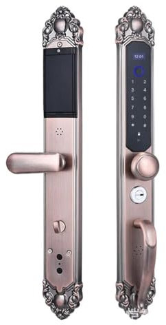 KCUZO Villa Smart Fingerprint Door Lock Security Door Lock Password Keyess Entry Double- Folio Door Lock