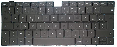 Clavier d'ordinateur Portable pour Honor MagicBook 14 NblL-WFQ9HN Noir France FR avec rétroéclairage