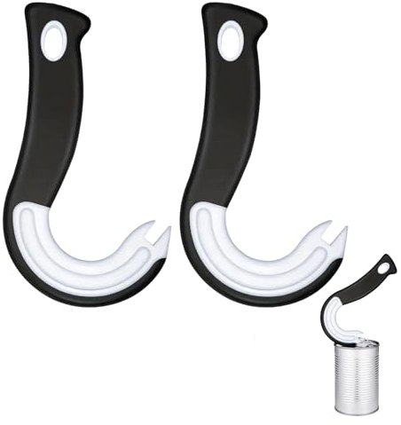 2pcs Can Opener, Ring Pull Can Opener Aid, Ring Pull Opener, Can Openers for Arthritic Hands, Suitable for Use in Restaurants Or Dining Tables, Helps Open Canned Drinks Without Harming Nails