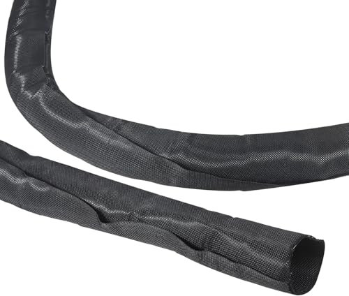 PATIKIL Protector de Cable, Funda de 6.6 Pies x 1.5 para Gestión de Cables, Protector de Cables para Motor Eléctrico, Funda para Cables de Perro y Gato para Organizador de Cables