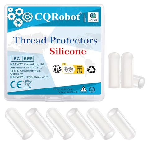 CQRobot 100Stück Silikon-Endkappe Bolzengewinde Beschützer-Flexibles Schrauben Gewindeschutz Abdeckung für Rundrohr Bolzenkappen Abdeckschrauben Pfosten Rohren Schraubenkappen,Weiß 5mm,Länge 13mm