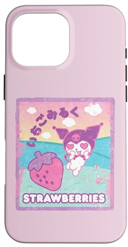 iPhone 16 Pro Max Kuromi Strawberry Milk Case