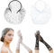 JSTHHTT 2 Stück Vintage Fascinator Hut mit Spitze Handschuhe, Netzschleier Stirnband, Vintage Schwarz Schleier, Schleier Mesh Stirnband, Tea Party Kopfbedeckung für Mädchen Frauen