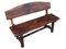 MOKLYF Gartenbank aus Holz, 2-Sitzer-Gartenstuhl, Loungesessel für Terrasse und Balkon, geeignet für Cafés, B&Bs, Rasenflächen (150 cm