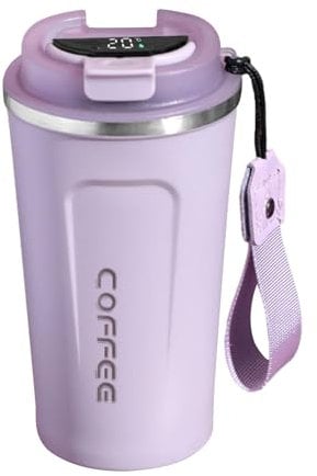 Smart Travel Mug - 18oz Smart Coffee Mug with Temperature Display | Stainless Steel Heating Cup for , Temperature Controlled Travel Mug, Insulated Coffee Bottle, Smarter