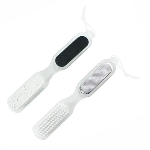 Foot File Pedicure Tools Foot Scraper Pumice Stone for Feet Callus Remover Hard Skin Scrubber Soft Smooth Heels Spa Salon Beauty Skin Care 4 in 1 (1 Count)