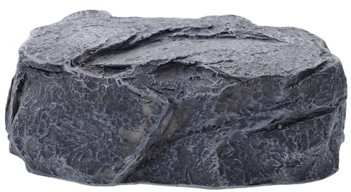 OSOLADY Realistic Stone Shape Key Holder Box Outdoor Garden Decor Key Safe Outdoor Ornament Keypad Safe for Home